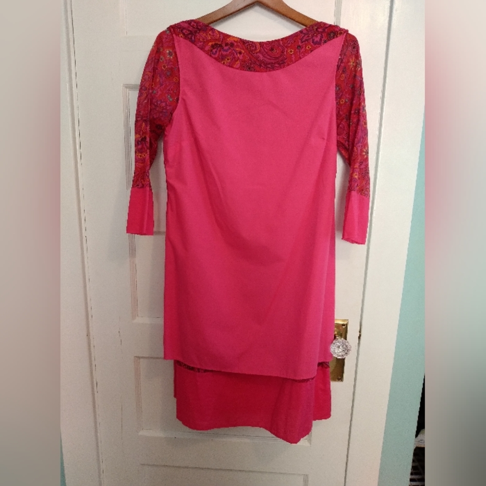 VTG Isaac Mizrahi for Target paisley floral 100% cotton dress - 8 - Picture 6 of 9